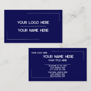 Custom Logo Name Minimalist Modern Professional Business Card