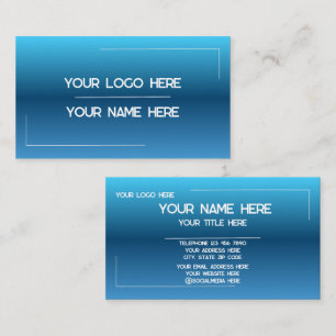 Custom Logo Name Minimalist Modern Professional Business Card