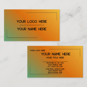 Custom Logo Name Minimalist Modern Professional Business Card