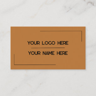 Custom Logo Name Minimalist Modern Professional Business Card