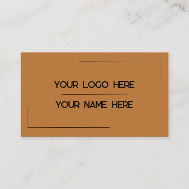 Custom Logo Name Minimalist Modern Professional Business Card (Front)