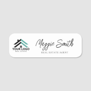 Custom Logo Name Position Real Estate Professional Tag