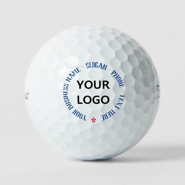 Custom Logo Name Slogan Text Golf Balls Gift (Front)
