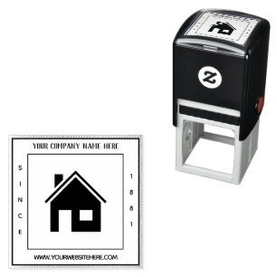 Custom Logo Name Start Year Info Company Stamp