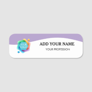 Custom Logo Name Tag & Name Business Pin or Magnet