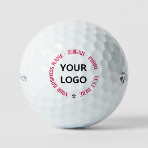 Custom Logo Name Text Golf Balls - Choose Colours