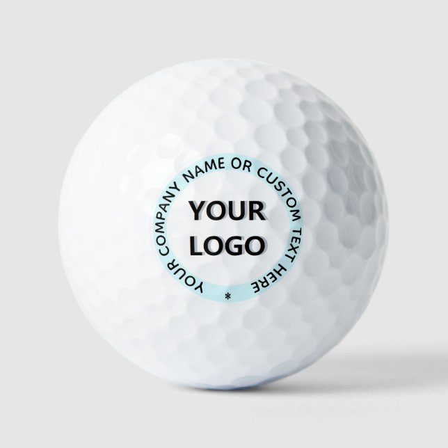 Custom Logo Name Text Info Golf Balls - Your Colou (Front)