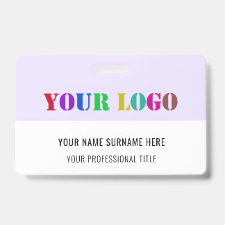 Custom Logo Name Title Personalised Business Badge ID Badge