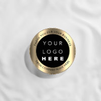 Custom Logo Name Web Golden Modern Thank You