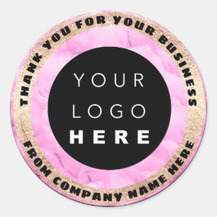 Custom Logo Name Web Seal Gold Frame Sweet Cakes