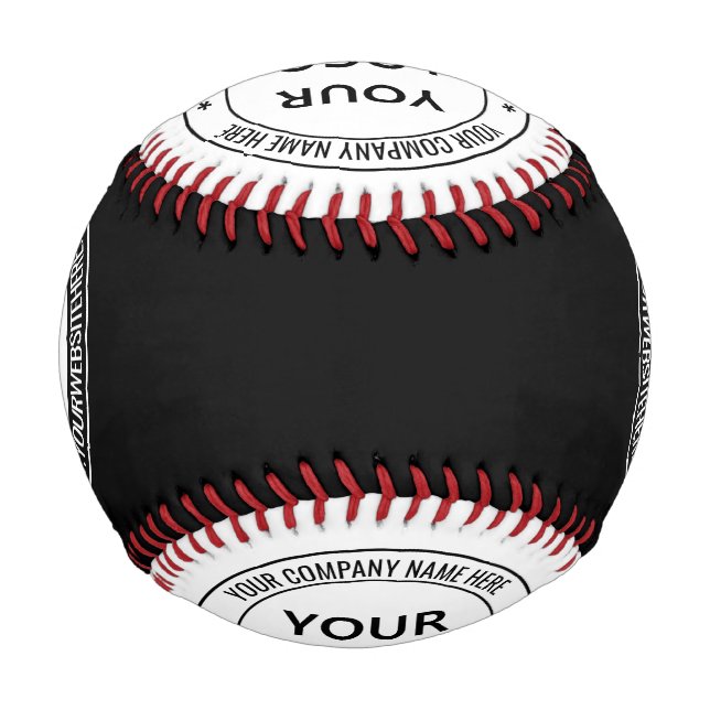 Custom Logo Name Website Baseball - Choose Colours (Front)