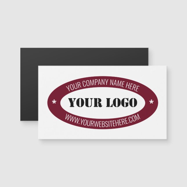 Custom Logo Name Website Business Card Template (Front/Back)