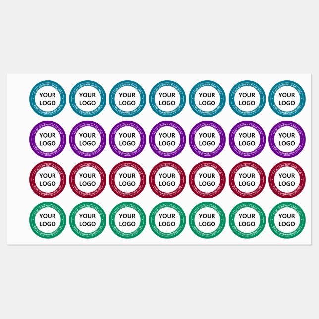 Custom Logo Name Website Business Labels Example (Sheet)