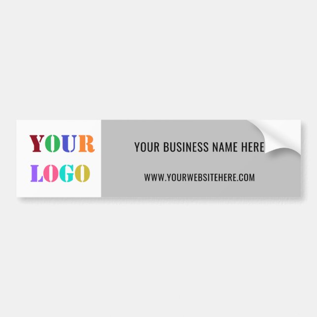 Custom Logo Name Website Colour Sticker Example (Front)