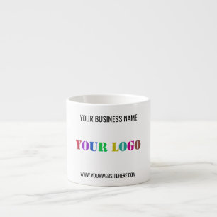 Custom Logo Name Website Espresso Cup