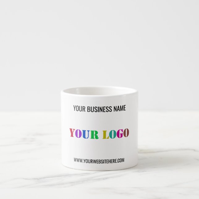 Custom Logo Name Website Espresso Cup (Front)