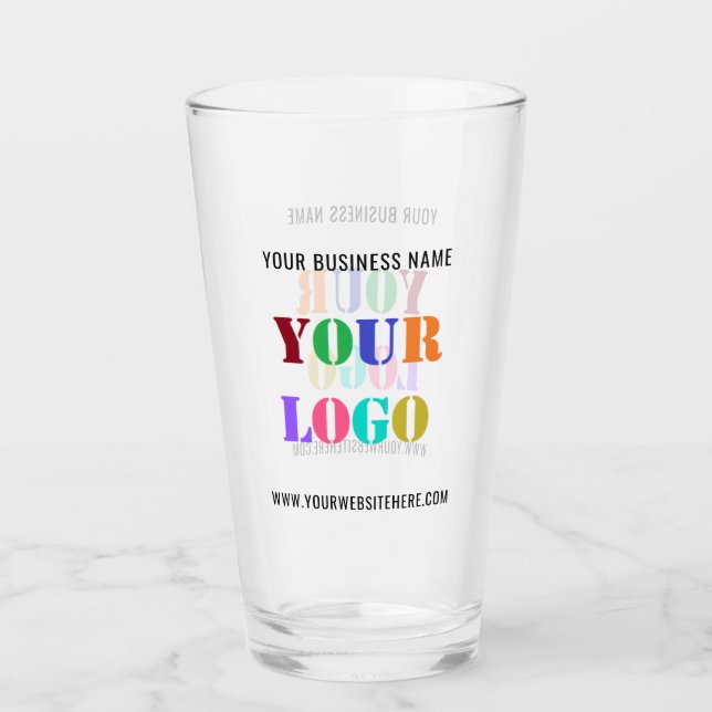 Custom Logo Name Website Glass Promotional Company (Front)