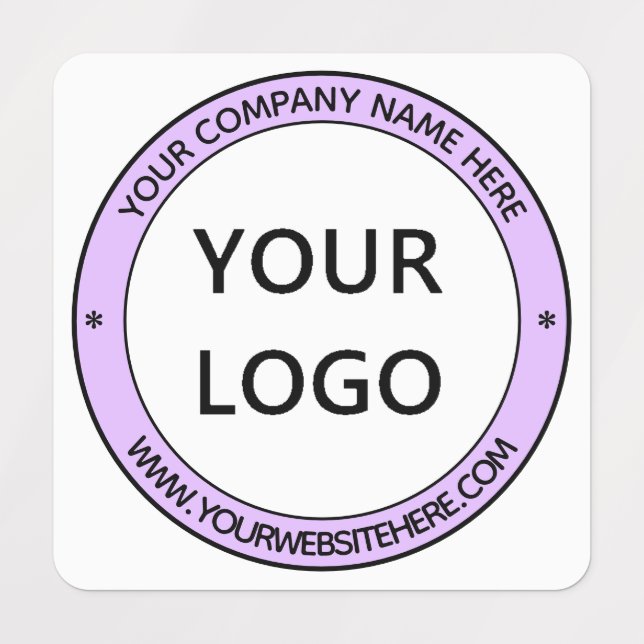 Custom Logo Name Website Personalised Labels (Design 1)