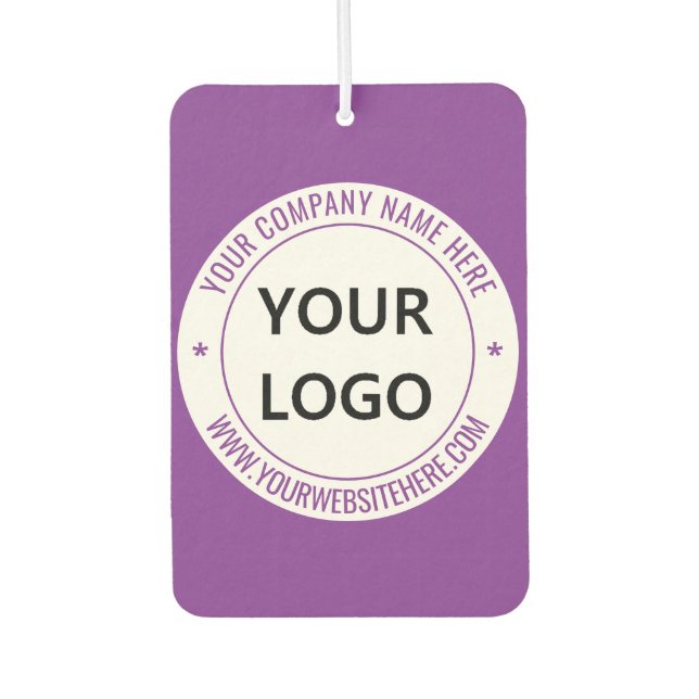 Custom Logo Name Website Promotional Air Freshener (Front)