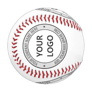 Custom Logo Name Website Promotional Baseball