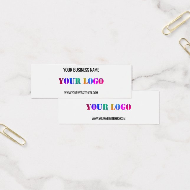Custom Logo Name Website Promotional Business Card (Office)