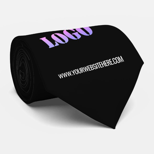 Custom Logo Name Website Promotional Neck Tie (Rolled)