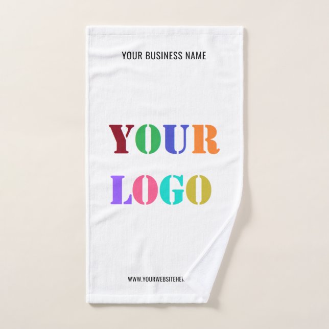 Custom Logo Name Website Promotional Personalised  Bath Towel Set (Hand Towel)