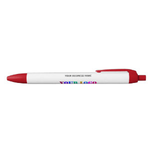 Custom Logo Name Website Promotional Personalised Blue Ink Pen