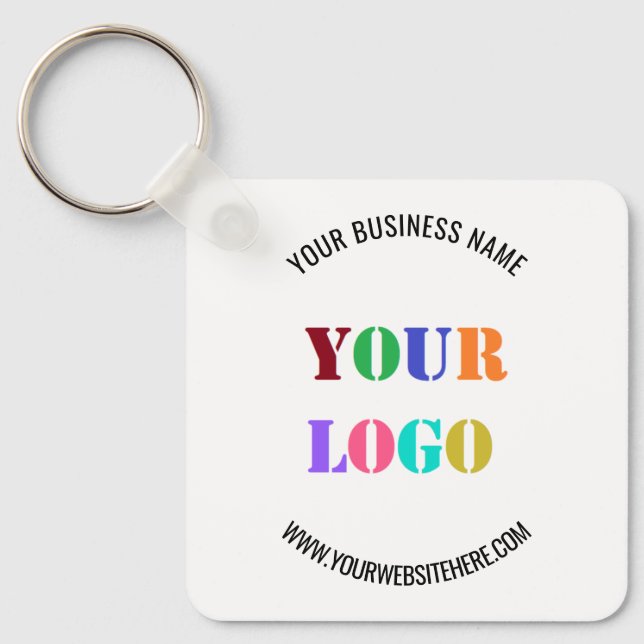 Custom Logo Name Website Promotional Personalised Key Ring (Front)