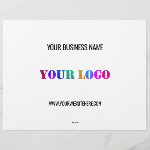 Custom Logo Name Website Promotional Personalised  Letterhead