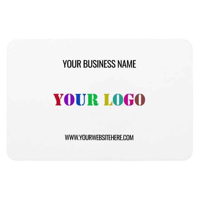 Custom Logo Name Website Promotional Personalised Magnet (Horizontal)