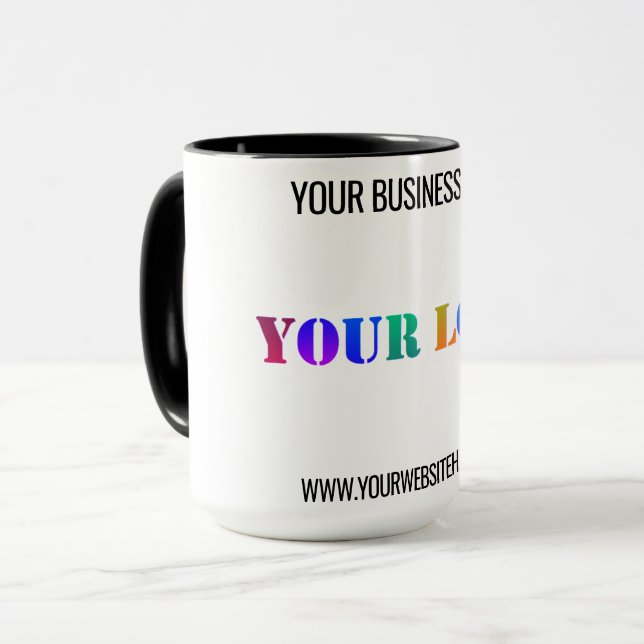 Custom Logo Name Website Promotional Personalised  Mug (Front Left)