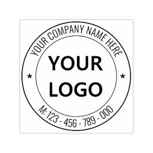 Custom Logo Name Website Stamp Business Company