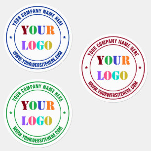 Custom Logo Name Website Stamp Labels Your Colours