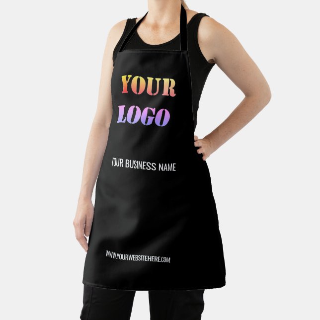 Custom Logo Name Webste Colours Promotional Elegan Apron (Insitu)