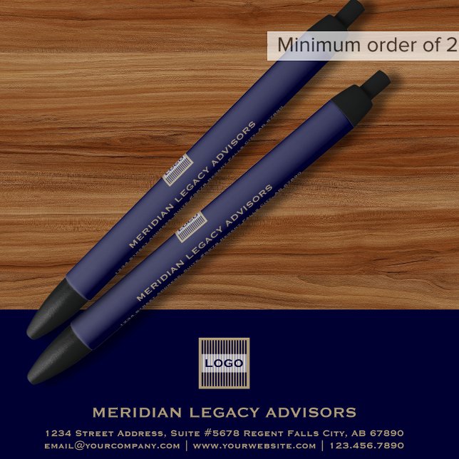 Custom Logo Navy Blue Pen (Creator Uploaded)