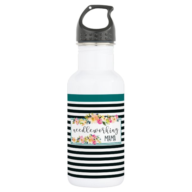 Custom Logo Needleworking Mama Modern 532 Ml Water Bottle (Front)