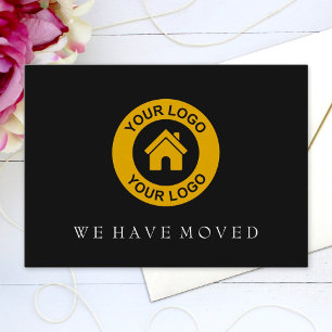 Custom Logo New Address Moving Announcement Card