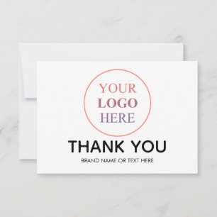 Custom Logo – No Minimum Order Thank You Card