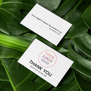 Custom Logo – No Minimum Order Thank You Card