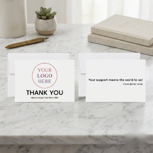Custom Logo – No Minimum Order Thank You Card