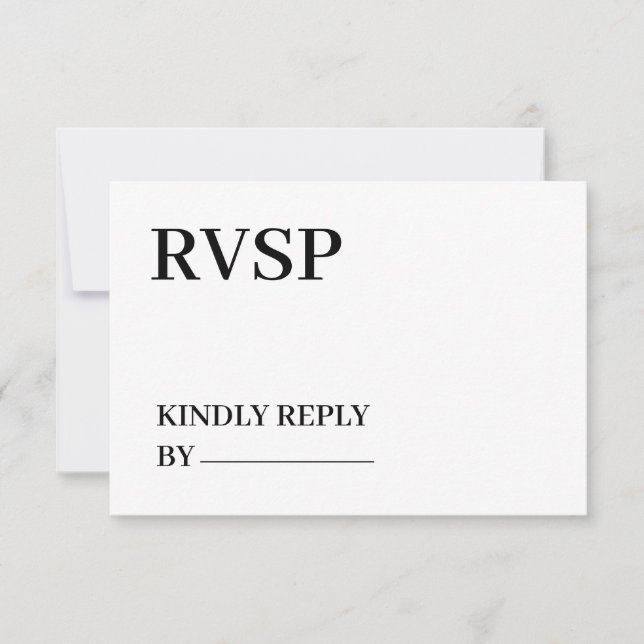 Custom Logo – No Minimum Order Thank You RSVP Card (Front)