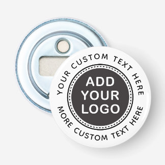 Custom logo or graphic with personalised text bottle opener