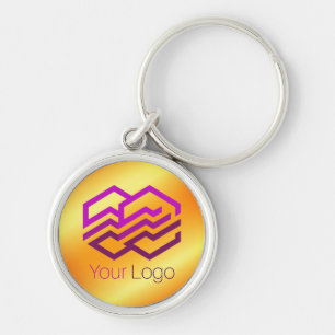 Custom Logo Or Image Gold Key Ring