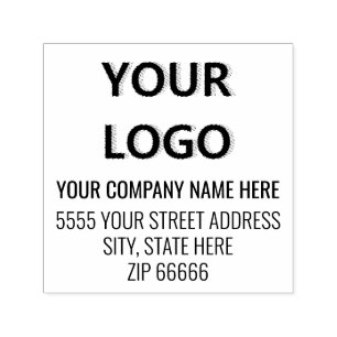 Custom Logo or Photo Address Stamp Template