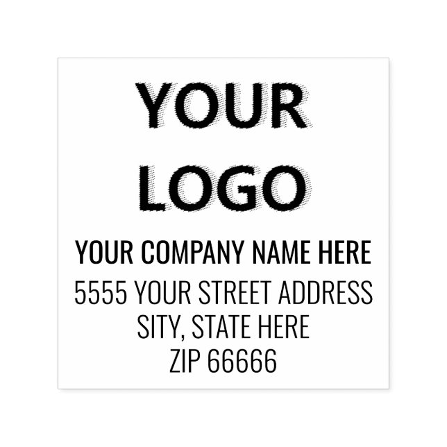 Custom Logo or Photo Address Stamp Template (Design)