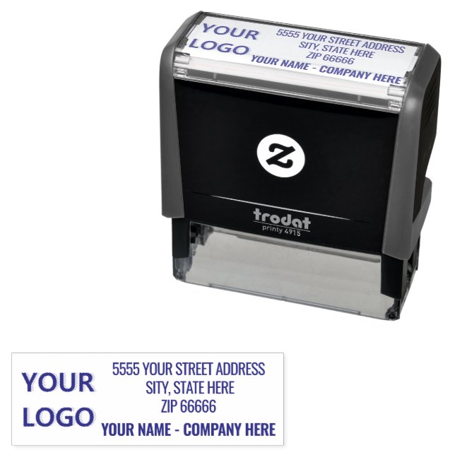 Custom Logo or Photo Address Stamp Template (In Situ)