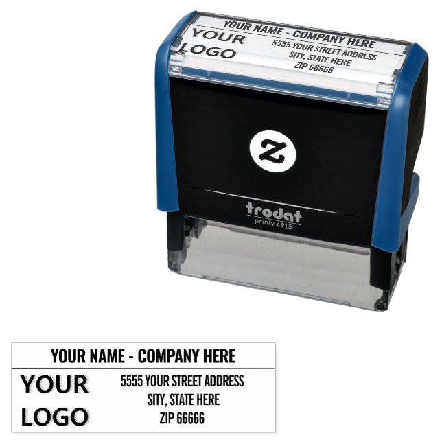 Custom Logo or Photo Address Stamp Template (In Situ)
