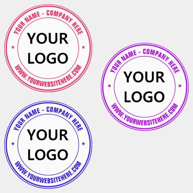 Custom Logo or Photo and Text Labels Template (Group)