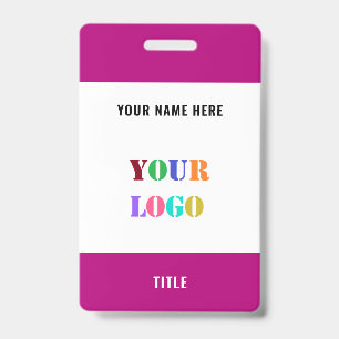 Custom Logo or Photo Business Personalised Badge ID Badge